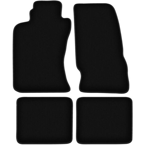MTM Tappetini Auto Su Misura Per Toyota Celica ST 1994-1999 – Set 4 Pezzi In Moquette Nera, Fondo Antiscivolo, Battitacco Rinforzato, Made In Italy