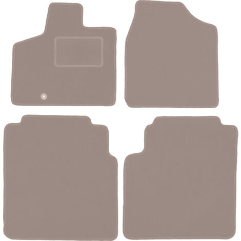Tappetini in velluto beige per: Dodge Caravan IV 7 posti (2008-2016