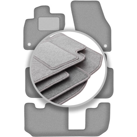 moto-MOLTICO Tappetini Auto Velours Tappetini Auto Nero Set 4 pezzi adatto per Seat Toledo I 1991-1999 (Beige - cuciture decorative