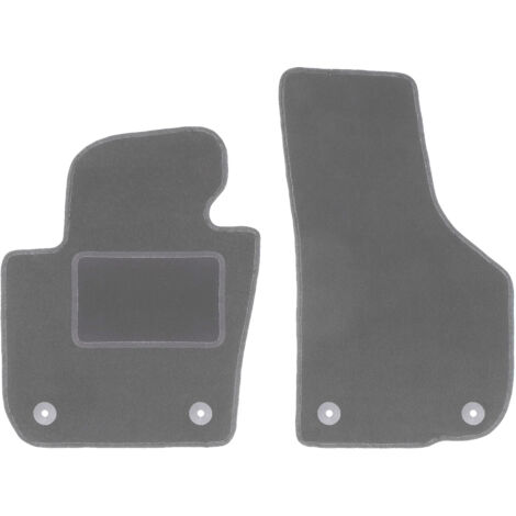 Tappetini Auto Anteriori In Velluto Per Skoda Superb II (2008-2015), Set Da 2 Pezzi, Su Misura Con Rinforzo E Antiscivolo