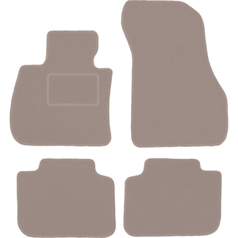 Set 4 Tappetini Completo in gomma con bordo logo argento BMW originali