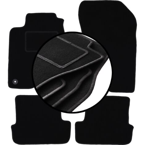 Set Di 4 Tappetini Auto In Velluto Su Misura Per Renault Modus (2004-2012) – Antiscivolo, Facili Da Pulire, Con Rinforzo Pedali - 4