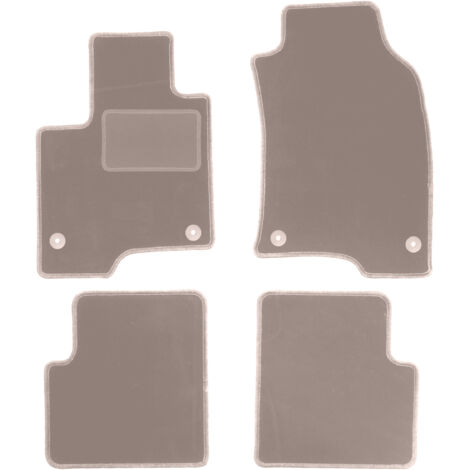 Tappetini Auto In Velluto MOTOLUX Per Fiat Panda II – Set 2 Pezzi, Su Misura, Antiscivolo