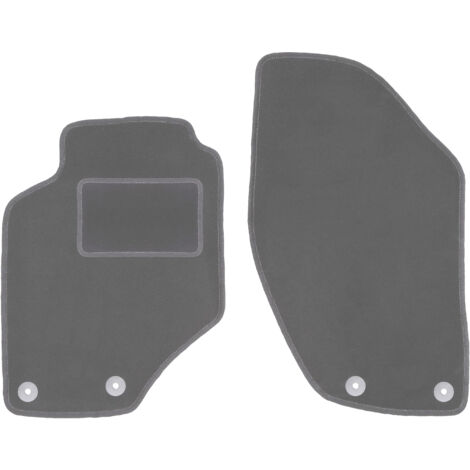 Set Tappetini Auto Anteriori In Velluto Su Misura Per Volvo V70 II (2000-2007) - 2 Pezzi, Spessore 7mm, Rinforzo Pedale Conducente, Antiscivolo - 2