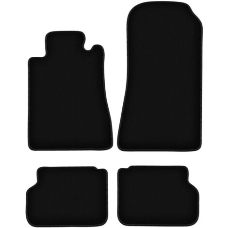 Tappetini BASIC in velluto nero per: Mercedes C140 / W140 coupé (1992-1999