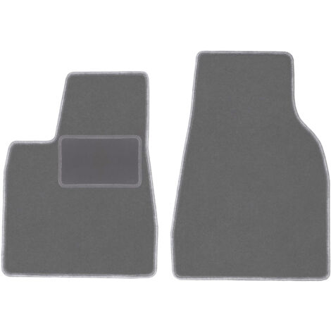 Set Di 2 Tappetini Anteriori In Velluto Su Misura Per Tesla Model X (2016+) – Antiscivolo, Rinforzati E Assorbenti – Colore Nero