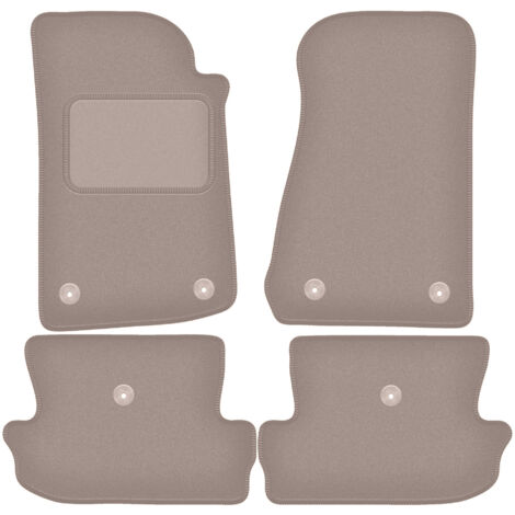Tappetini in velluto compatibili con Jeep Wrangler JL - 5 porte 2018-2024, kit tappetini auto personalizzati, set tappeti in velluto, tappeto auto