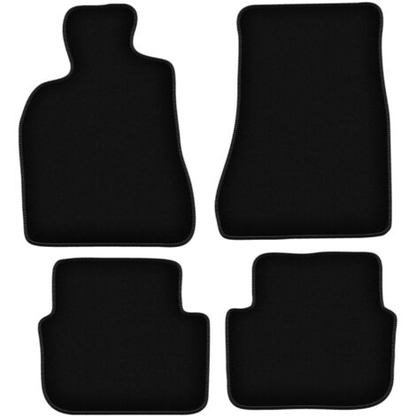 AD Tuning HG15766 - Set Di 4 Tappetini Auto In Velluto, Colore: Nero