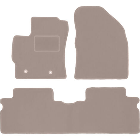 Set 4 Tappetini Auto Velluto Per Toyota Corolla E10 1991-1997 - Cuciture Rosse, Antiscivolo - 3
