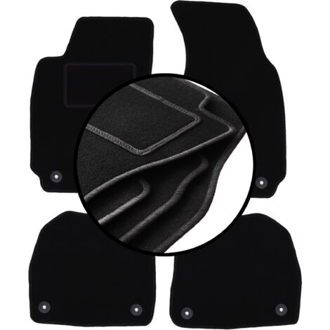 Motolux Set Tappetini Anteriori In Velluto Per Skoda Superb II (2008-2015) - Su Misura 2 Pezzi Con Rinforzo Saldato - 2
