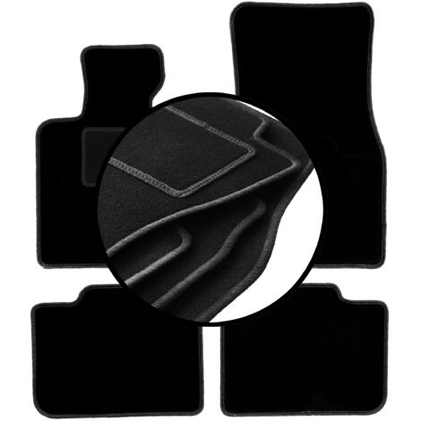 Pedali Bmw Serie 1 QUEMAR Tappetini Auto Compatibili Con Serie 1 (E81 E82 E87 E88)/ Kit Tappeti In Moquette E Gomma Su Misura (Set 2 Anteriori + 2 Posteriori) / Ricami E - 14