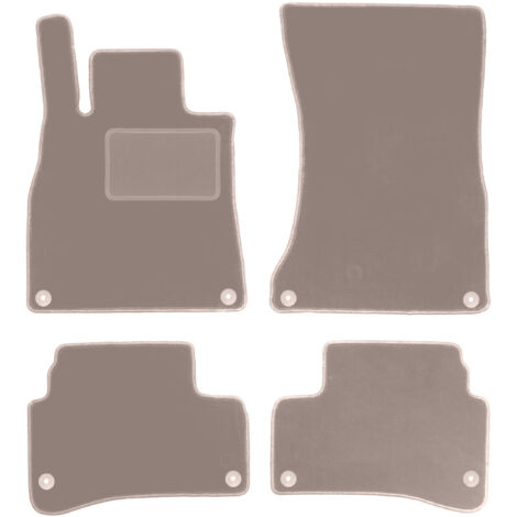 Set Di 4 Tappetini Auto In Velluto Su Misura Per Mercedes CLS W219 (2004-2011), Rinforzati, Antiscivolo - 3