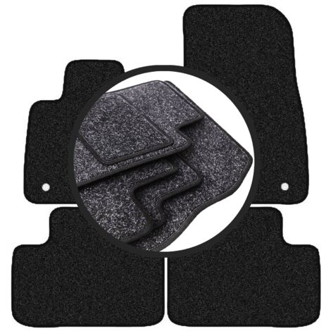 Tappetini per Volvo XC60 II (SPA) in velluto, qualità originale, set da 4 pezzi, in pelle nabuk nera