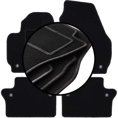 Tappetini Auto Anteriori In Velluto Su Misura Per Volvo S80 II (2006-2016) – 2 Pezzi, Con Rinforzo Saldato E Antiscivolo