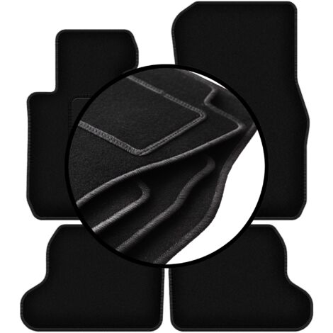 MOTOLUX Tappetini Auto In Velluto Per Audi Q3 (2011-2018) - Set Anteriori Su Misura, Antiscivolo Con Rinforzo