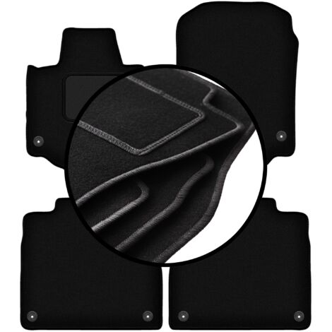 Set Di 4 Tappetini Auto In Velluto Su Misura Per Mercedes CLS W219 (2004-2011), Rinforzati, Antiscivolo - copertina