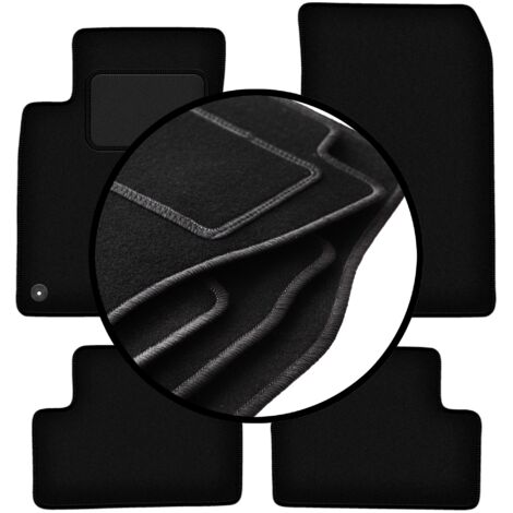 Mercedes-Benz Tappetini Originali In Velluto Nero Per C 209 CLK Coupé (07/2002-05/2009) – Set Da 4 Pezzi Con Scritta Ricamata - 5