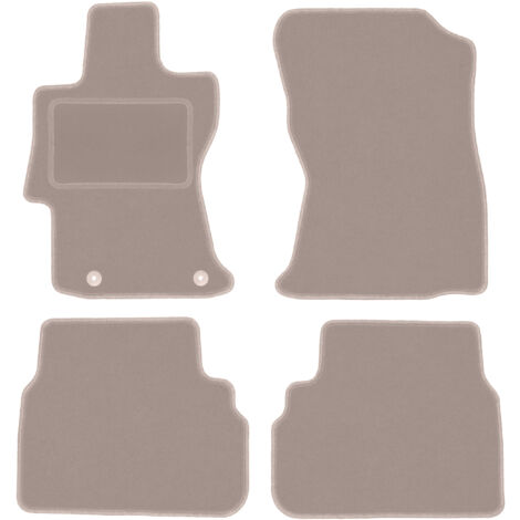 Set Di 4 Tappetini Auto In Velluto Su Misura Per Suzuki Celerio (2014-2019), Colore Nero, Anti Umidità E Facili Da Pulire - 2