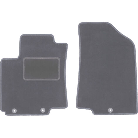 Tappetini Gomma Anteriori Per Kia Picanto III (2017+) - 2 Pezzi, Bordo Alto 15 Mm, Antiscivolo