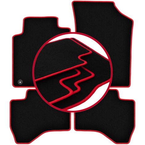 Tappetini Auto In Gomma Per Citroen C1 I (2005-2014) - Set Anteriore Con Bordino Rialzato E Antiscivolo