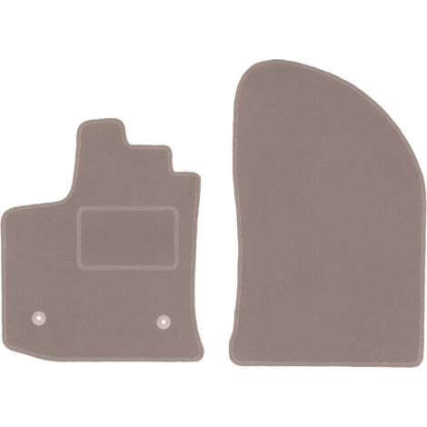 Set Di 2 Tappetini Anteriori In Velluto, Su Misura Per Dacia Logan MCV II, Antiscivolo, Con Rinforzo Saldato Sul Lato Guida