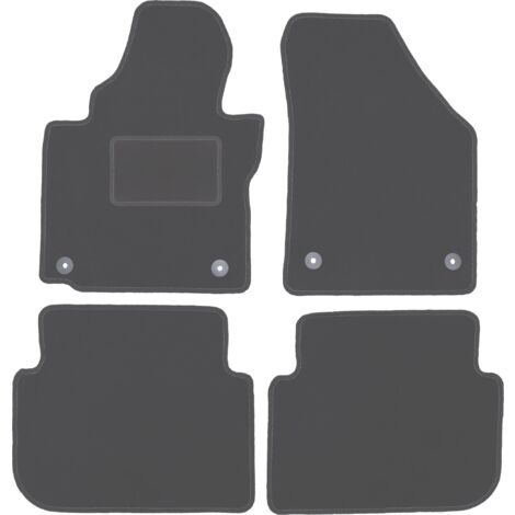 Tappetini Gomma TEXER Per VW Touran I (2003-2010): Set 4 Pezzi Antiscivolo E Inodori