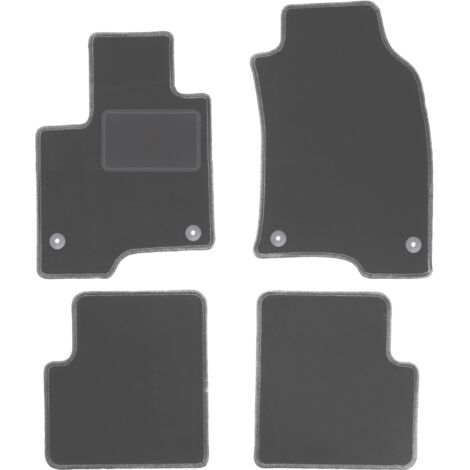 Tappetini Auto In Gomma Per Fiat Panda III (2012- ) | 4 Pezzi, Nero, Bordatura Alta, Antiscivolo