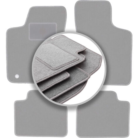 Tappetini Auto In Velour Per Opel Corsa B (1993-2000) - Set Da 4 Pezzi Con Battitacco