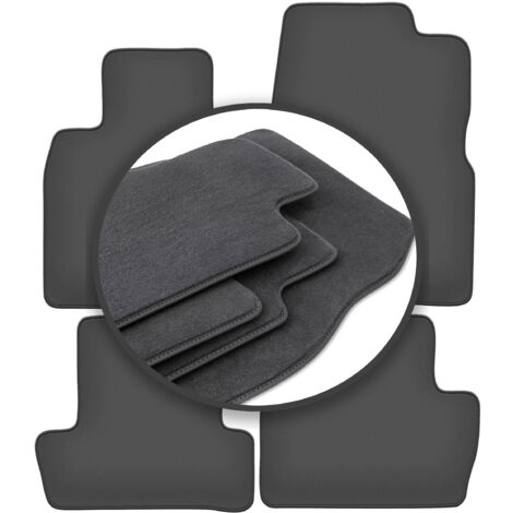 Tappetini Velluto Nero Mazda MX-6 I (1988-1992) - Set 4 Pezzi Su Misura