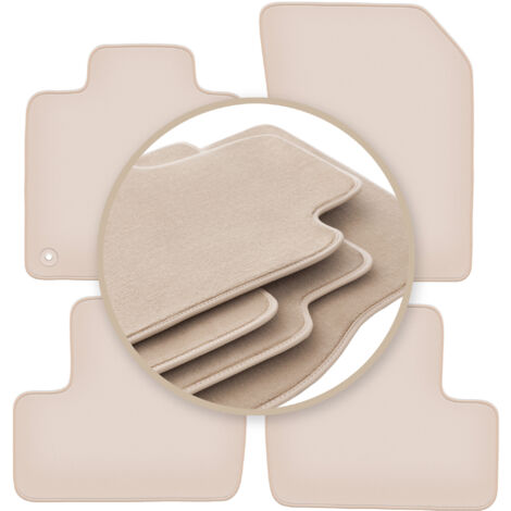Tappetini per Auto, compatibili con Volvo XC90 5seats 2015-2023, Auto Foot Pads Carpet Mat Liners Set,A-Beige