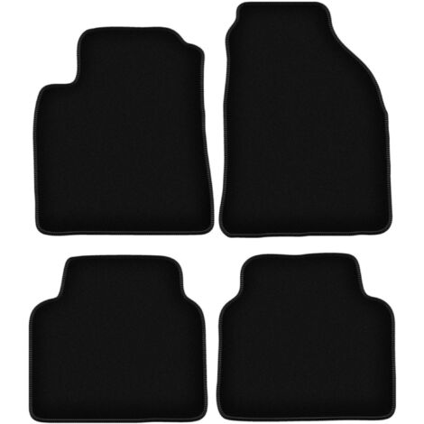 PERFORMANCE Tappetini tappetini auto in velluto personalizzati destinato a Hyundai ix20 2010-2020 - Premium, Traforato, bianco-rosso-grigio -Ricamo CNC preciso, piping traforato di design, accessori p