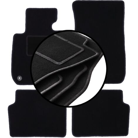 Set 4 Tappetini Su Misura BMW X3 E83 2004-2010 Velours Cuciture Blu