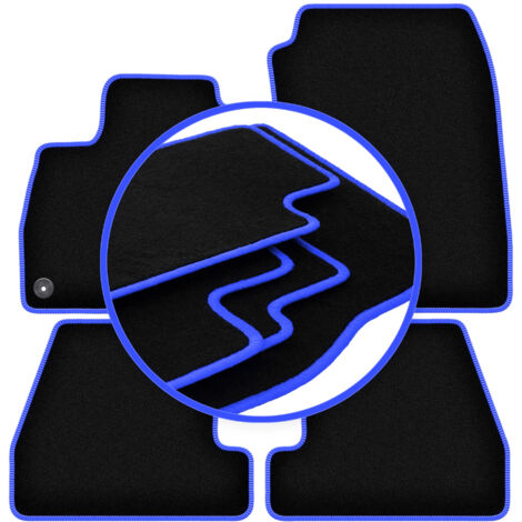 Set Di 2 Tappetini Anteriori In Velluto Per Ford Focus MK3 (2010-2018) - Su Misura Con Rinforzo Pedali - Antiscivolo