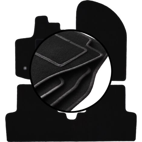 Set Di 2 Tappetini Anteriori In Velluto, Su Misura Per Dacia Logan MCV II, Antiscivolo, Con Rinforzo Saldato Sul Lato Guida