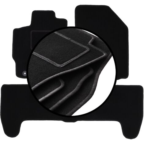 MOTOS Velours Premium Driver's Mat 1-delig compatibel met Toyota Yaris II 2005-2011 5 deur - Premium, Matt, Rood en wit Bestuurderskant - Ervaar nieuw rijcomfort met een velours bestuurdersmat die bij