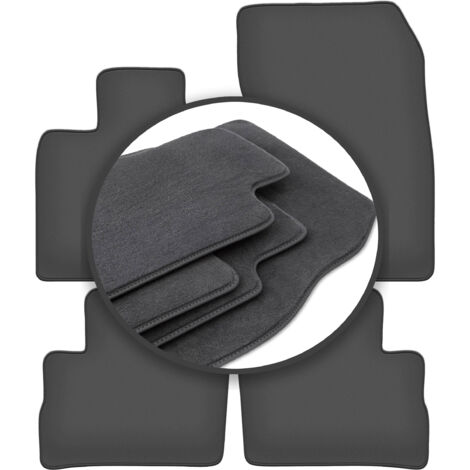 TAPPETI - TAPPETINI IN GOMMA 3D TPE NERI PER NISSAN Qashqai Dal 2014 Al 2021 J11