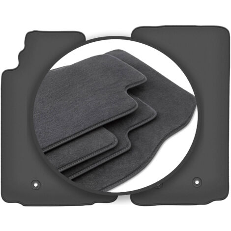 Car Lux Tappetini Su Misura Per Mazda MX5 RF ND (dal 2015), Velour 1900 G/m², Con Stemma Ricamato E Bordi In Alcantara - 2