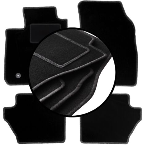 Set Di 4 Tappetini In Velluto Su Misura Per Ford Edge II (dal 2016) - Motolux, Con Rinforzo E Antiscivolo, Colore Nero - 3