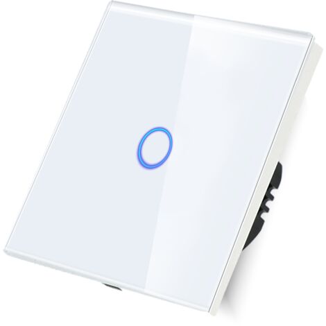 Interruttore A Sfioramento In Vetro Luxus-Time GT300 Bianco - Deviatore Touch