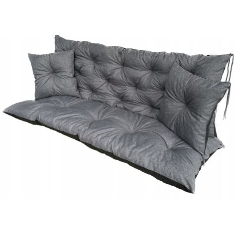 Cuscino Per Altalena Da Giardino, Viola, 100x50x50 Cm, Con Fodera Sfoderabile Rivestimento 98689876