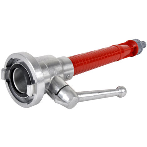 Pompiere D'azione In Uniforme Da Vigile Del Fuoco Giallo Che Tiene Premuto L Ugello Tubo Di Alimentazione Della Schiuma Per La 153013042 - Foto 5