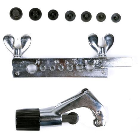 Kit Svasatura Tubi Freni Draper 51762 - 7 Pezzi, Per Rame, Ottone, Alluminio, Valigetta - Foto 12