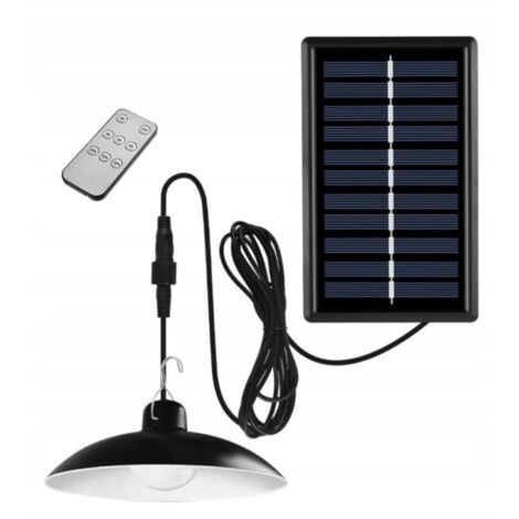 Lampadario A Pannello Solare Lampada A Sospensione Solare A Led Lampada Alimentata Luce Bianca/calda Con Telecomando Giardino Da Campeggio All'aperto - Foto 9