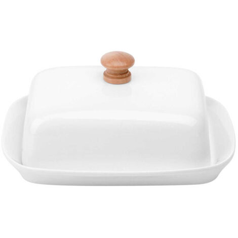 Burriera in ceramica bianca (1/5)