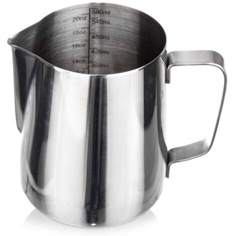 Lattiera in acciaio per montare il latte, 580 ml (1/5)