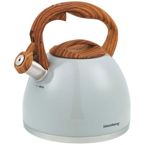 Kinghoff Bollitore in Acciaio Inox 3,0L con Fischietto