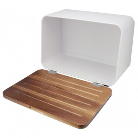 EDHAS Spice Cellars, Scatola per spezie in legno di acacia, con coperchio girevole, contenitore per sale