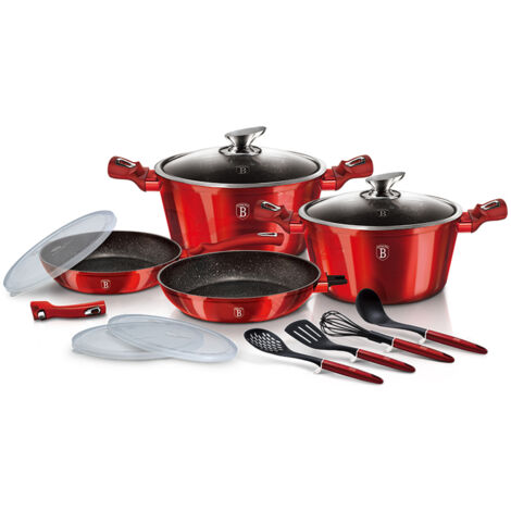 BerlingerHaus BH-1632N - Set di pentole in grano, 15 | WhichOne
