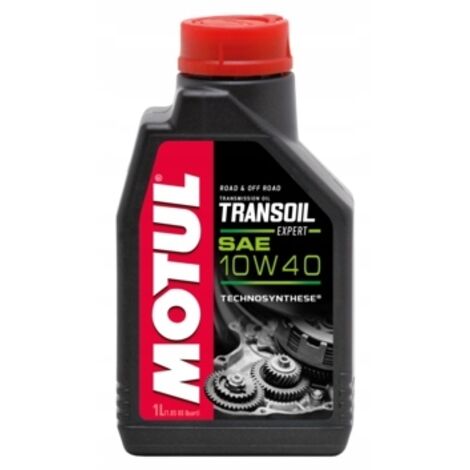 Olio per ingranaggi MOTUL TRANSOIL 10W40 1L per cambi di moto da cross, ATV, enduro e motociclette. (1/3)