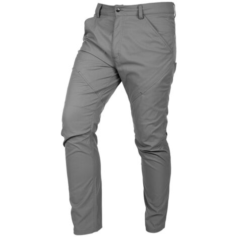 Pantaloni da lavoro OUTDOOR, elasticizzati in 2 direzioni, grigi, taglia M (1/5)